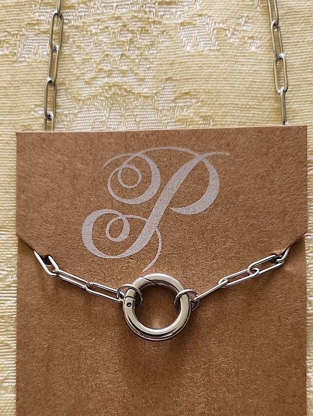 Silver Paperclip Pendent!